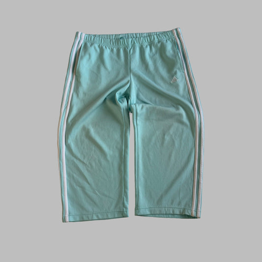 Y2K Adidas Three Stripe 3/4 Length Track Pants - L