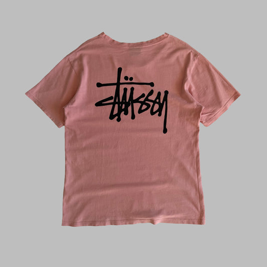 00s Stussy Spell Out T-Shirt - Medium