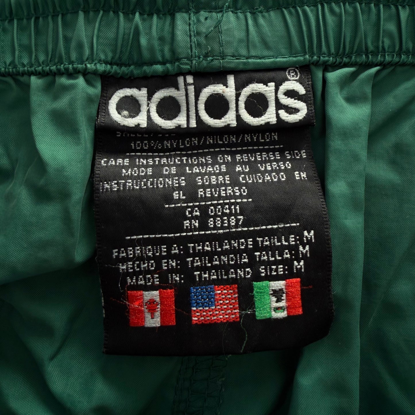 90s Adidas Lightweight Baggy Track Pants - M
