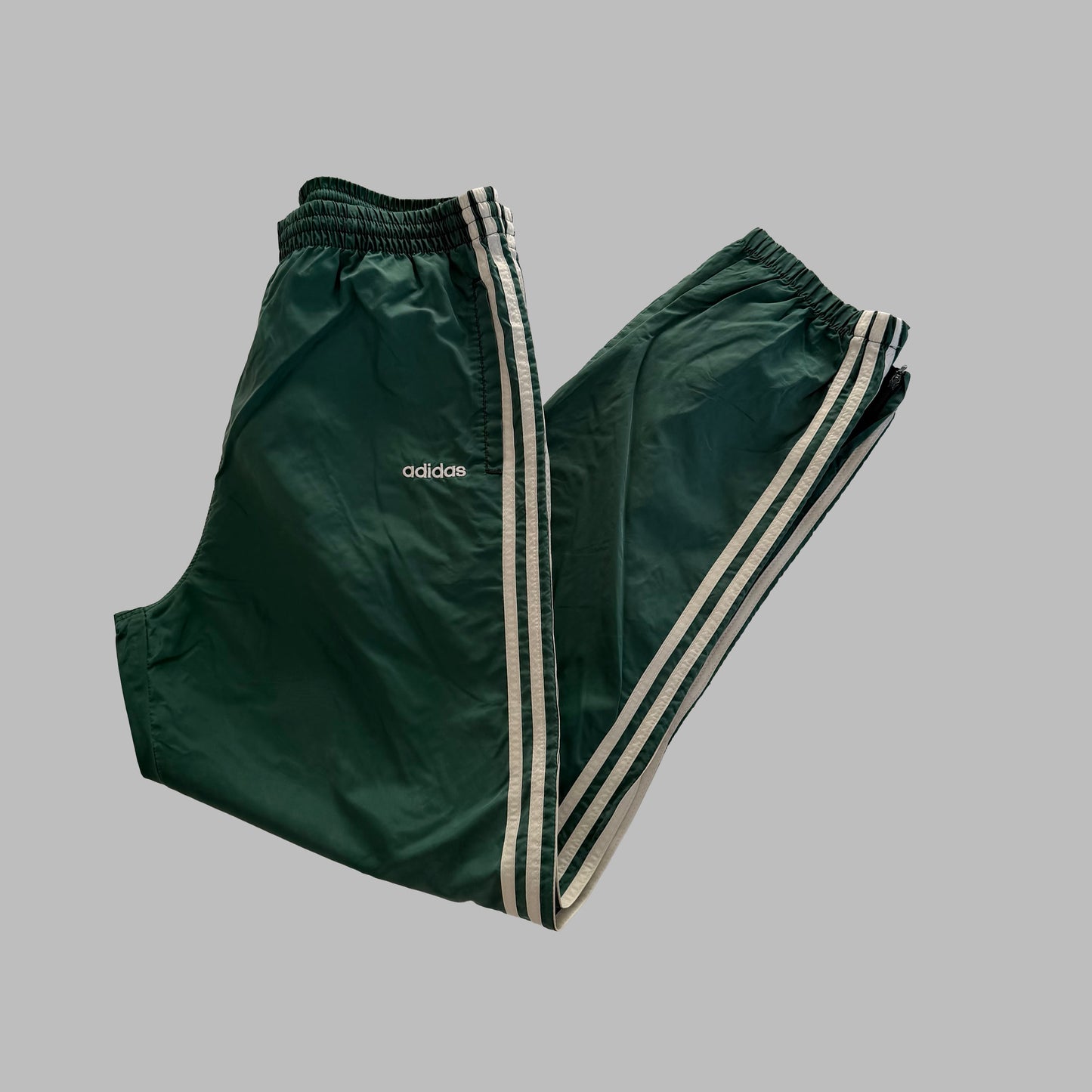 90s Adidas Lightweight Baggy Track Pants - M