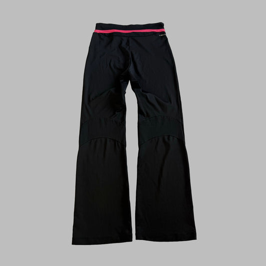 Y2K Adidas Three Stripe Wide Leg Activewear Pants - XS/S