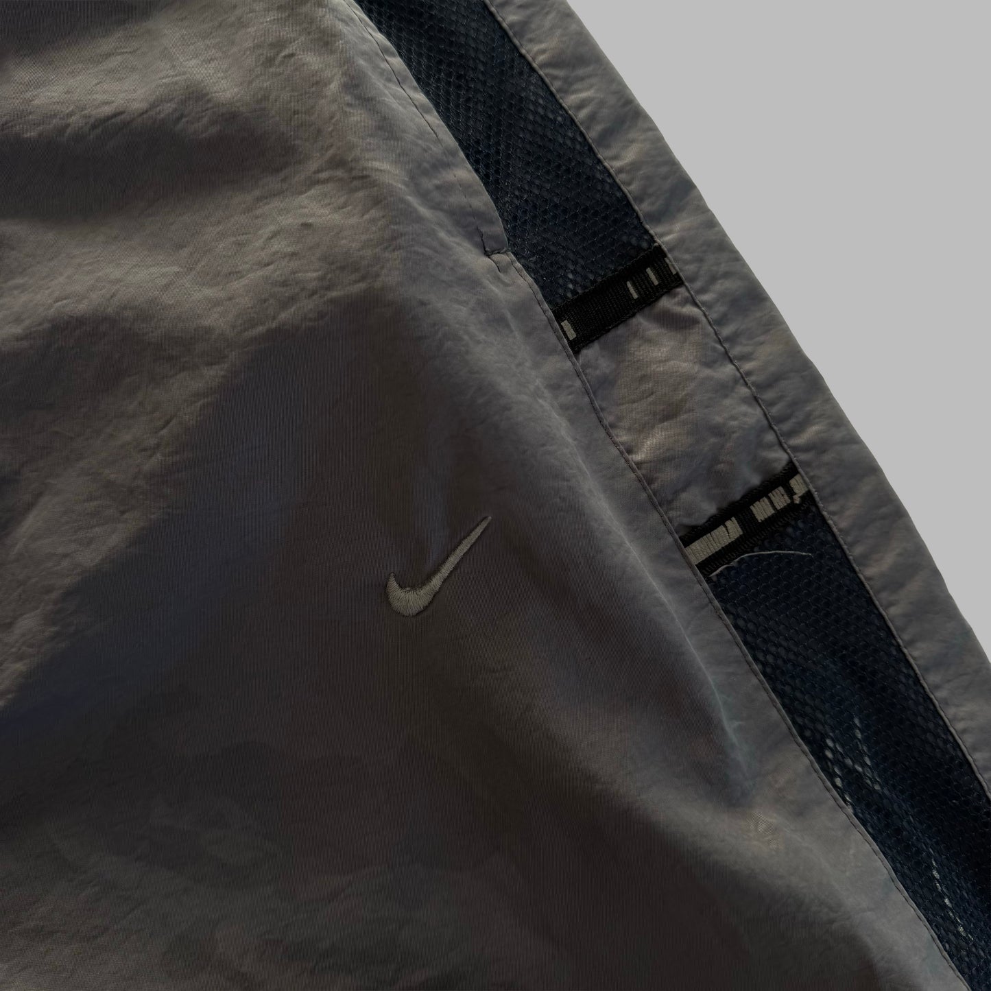 Y2K Nike Wide Leg Striped Track Pants - L