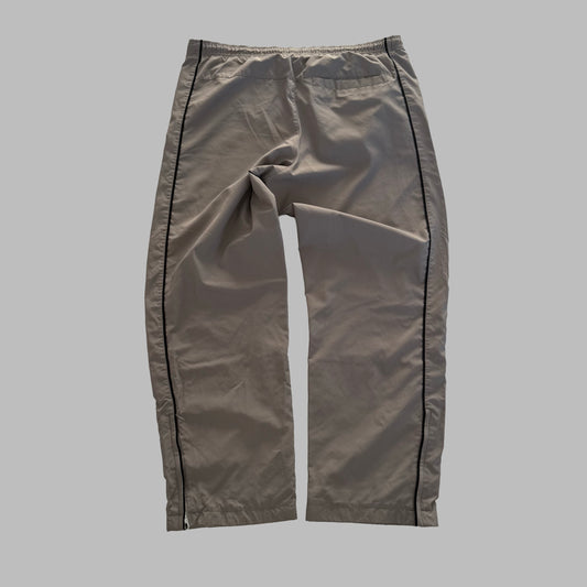 Y2K Nike Wide Leg Striped Track Pants - M