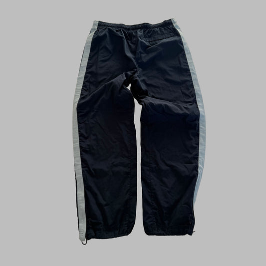 Y2K Nike Wide Leg Striped Track Pants - M