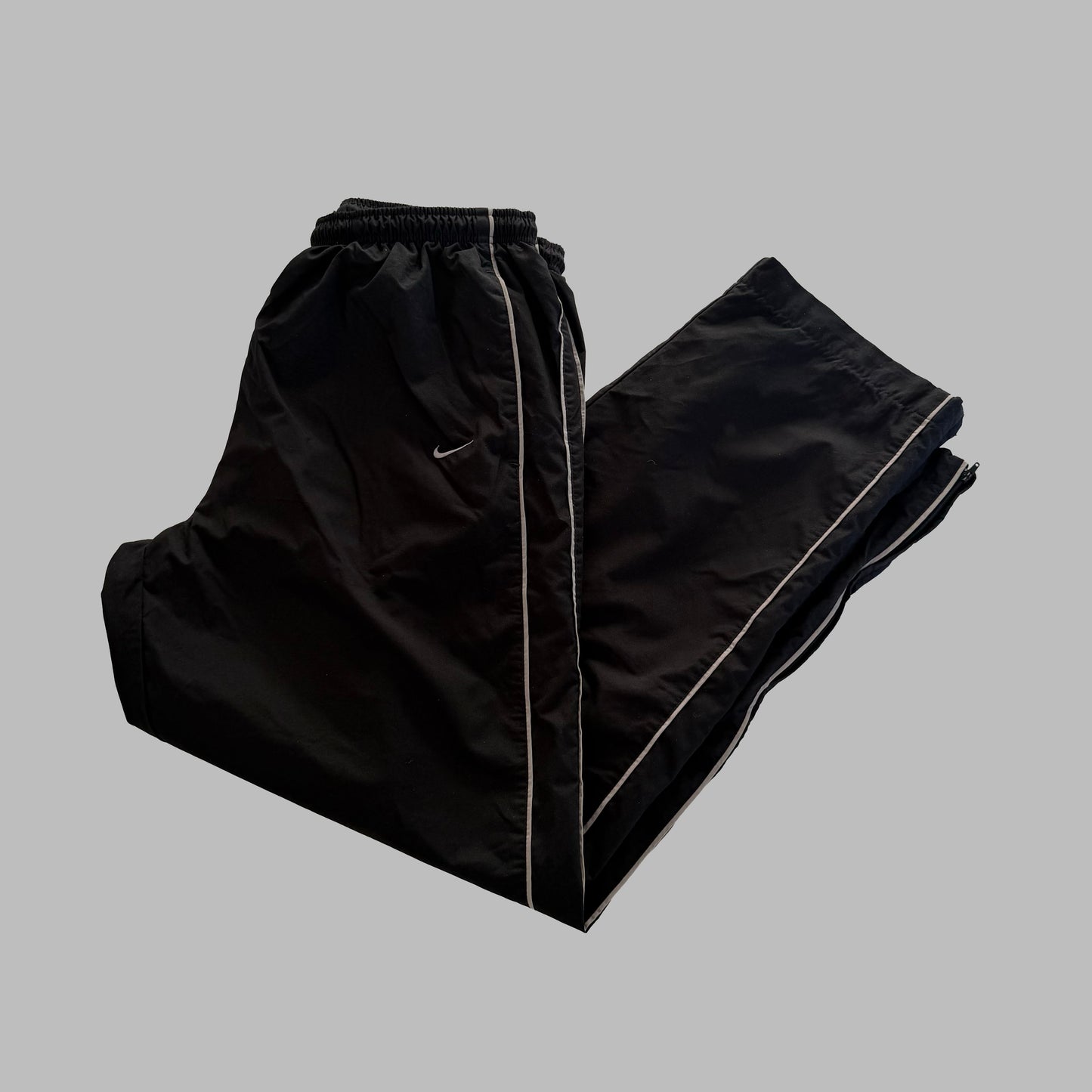 Y2K Nike Wide Leg Striped Track Pants - XL