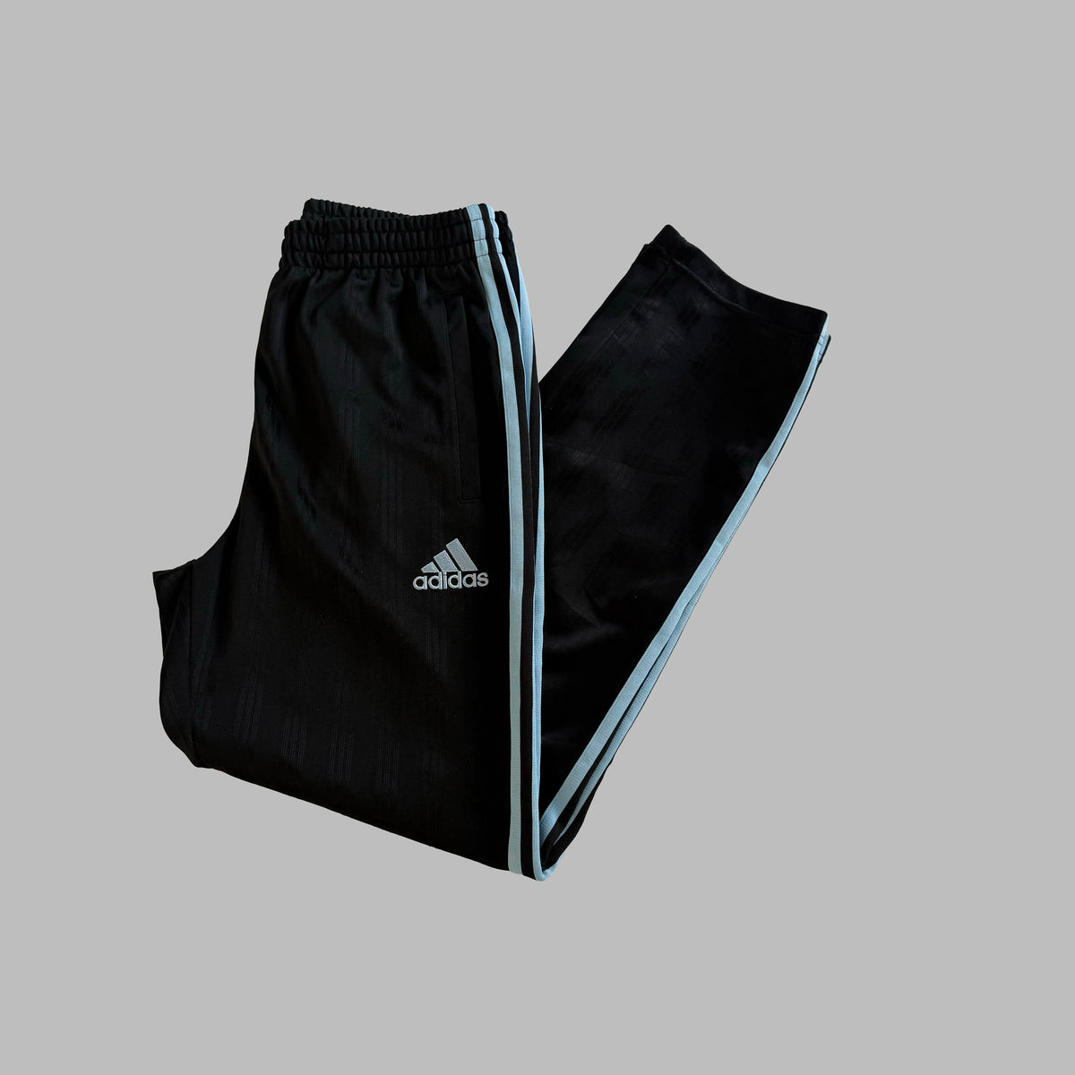 Y2K Adidas Three Stripe Active Track Pants - M