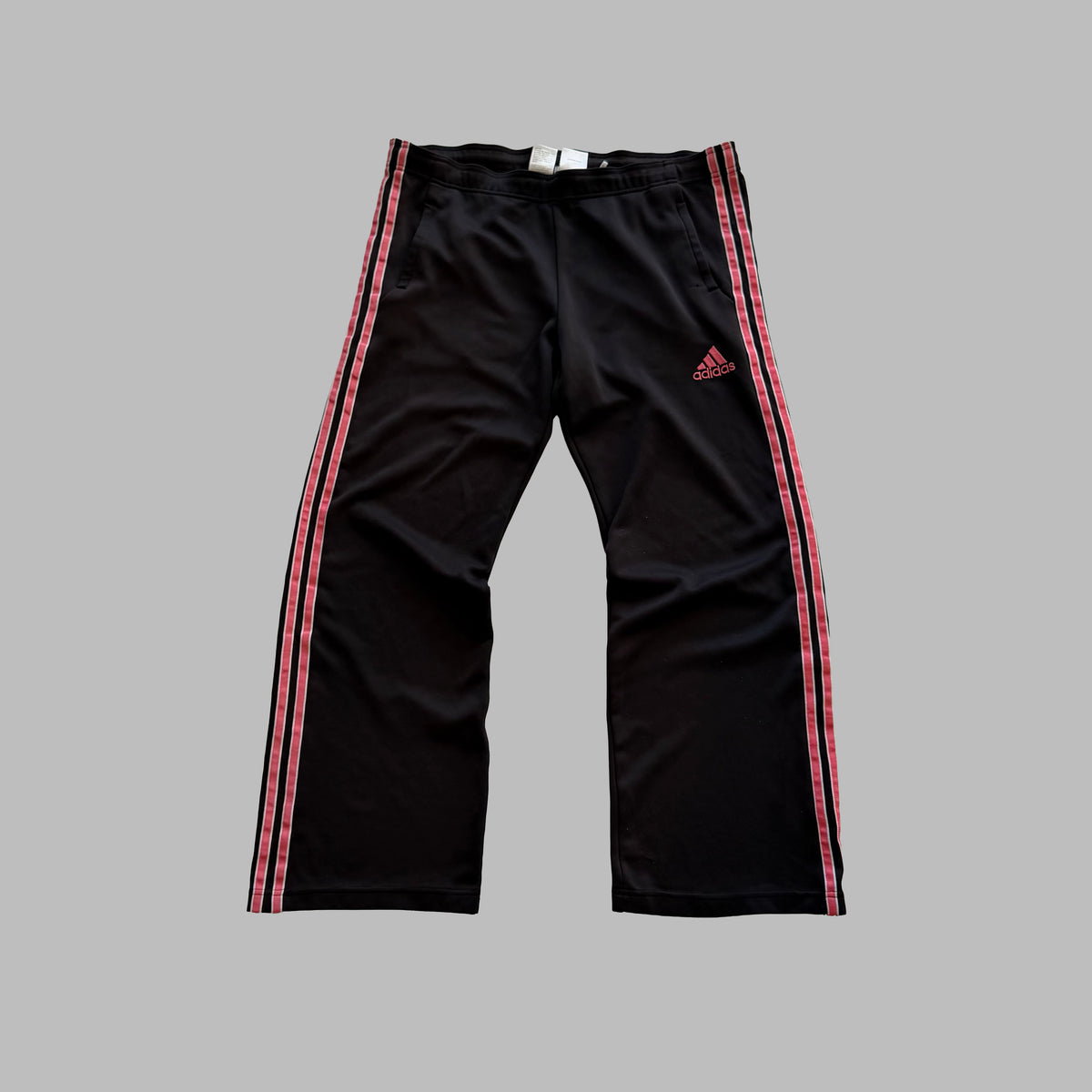 Y2K Adidas Three Stripe Active Track Pants - L/XL