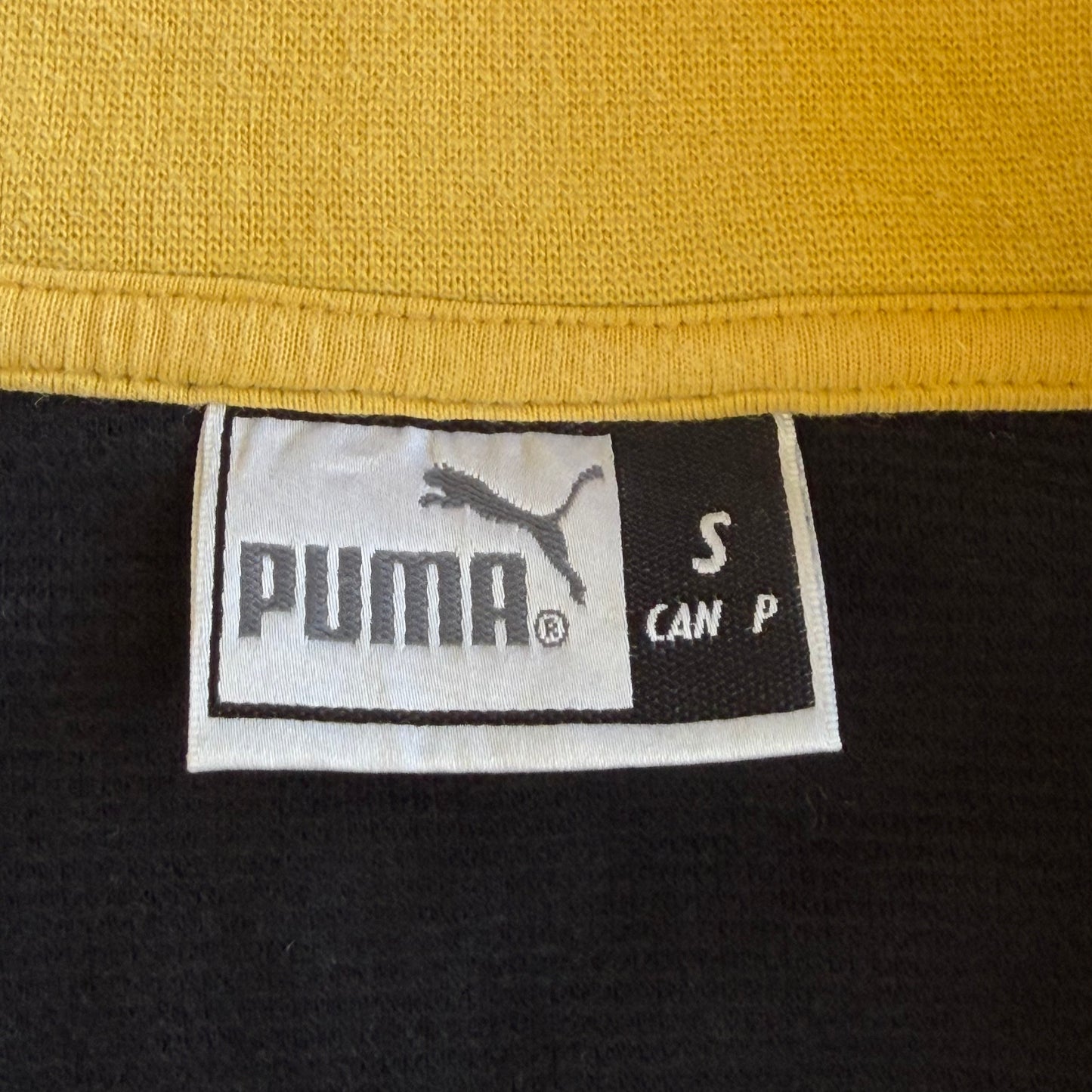 Y2K Puma Panelled Ribbed Quarter Zip - L/XL