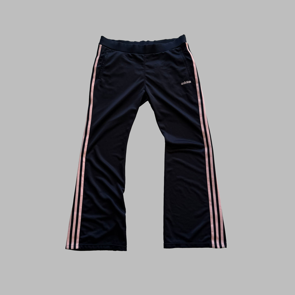 Y2K Adidas Three Stripe Active Track Pants - M