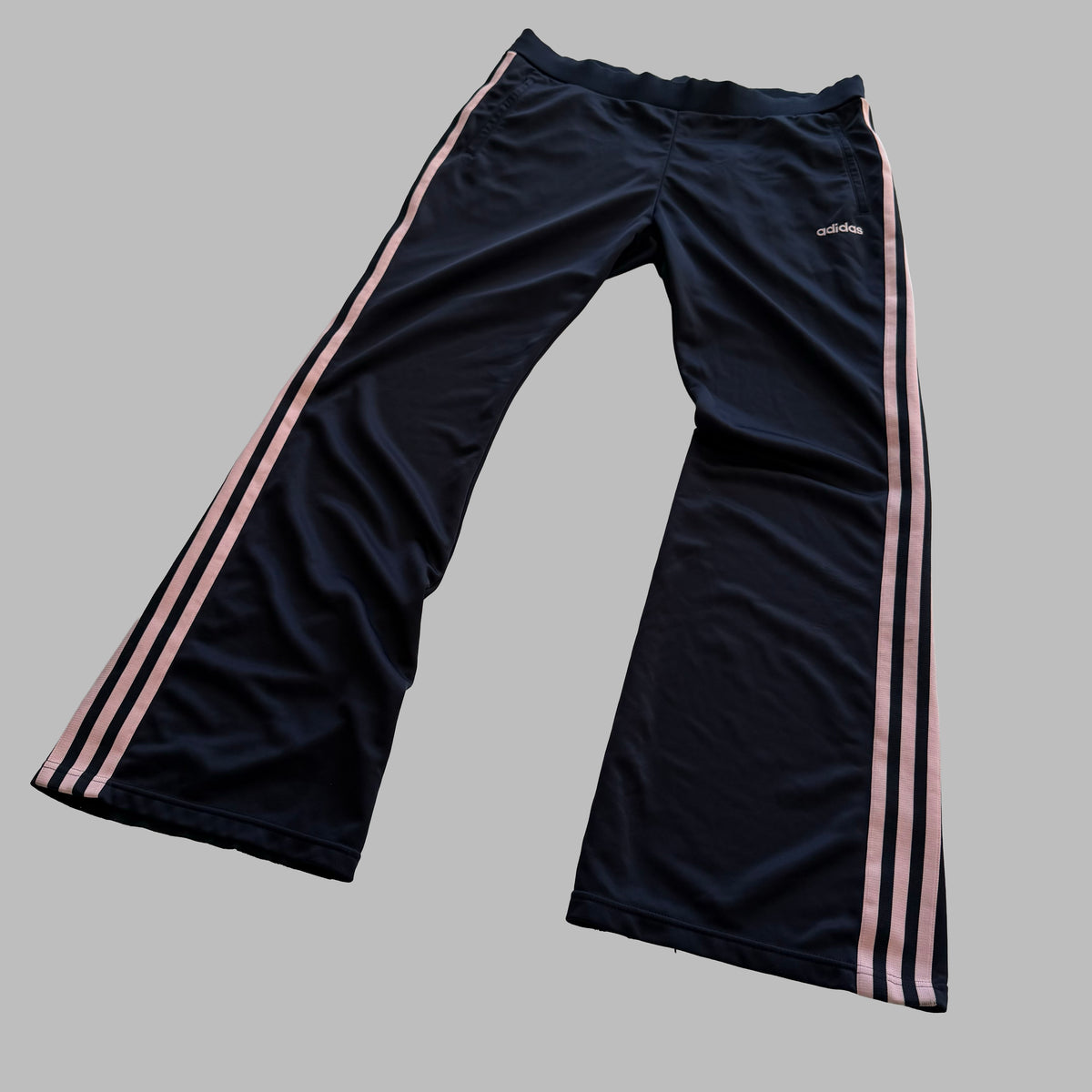 Y2K Adidas Three Stripe Active Track Pants - M