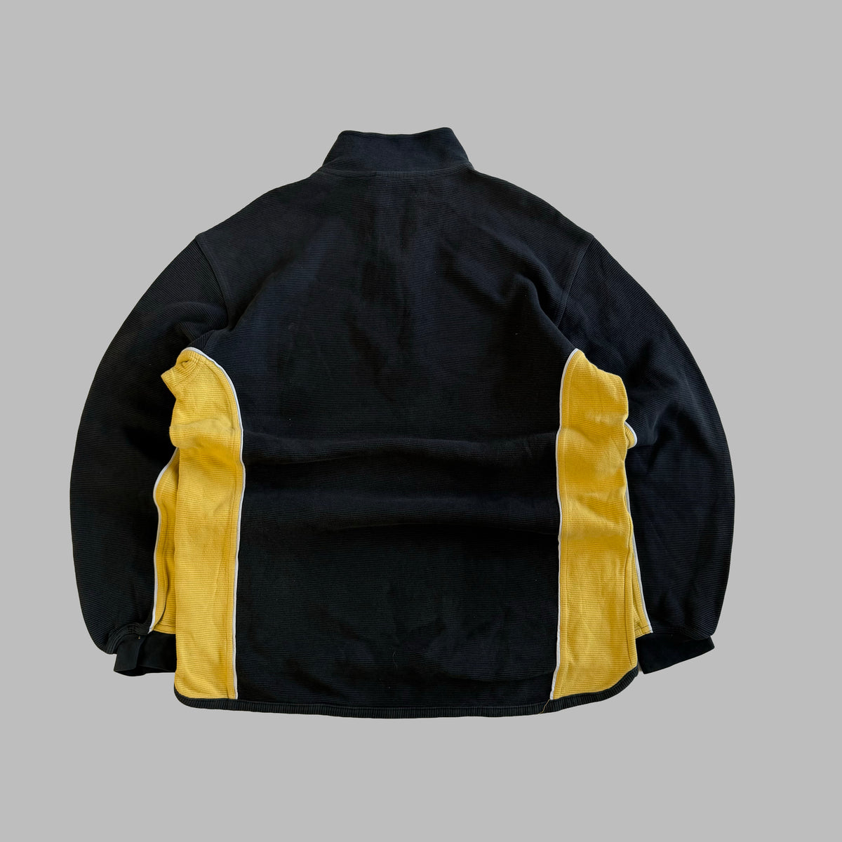 Y2K Puma Panelled Ribbed Quarter Zip - L/XL