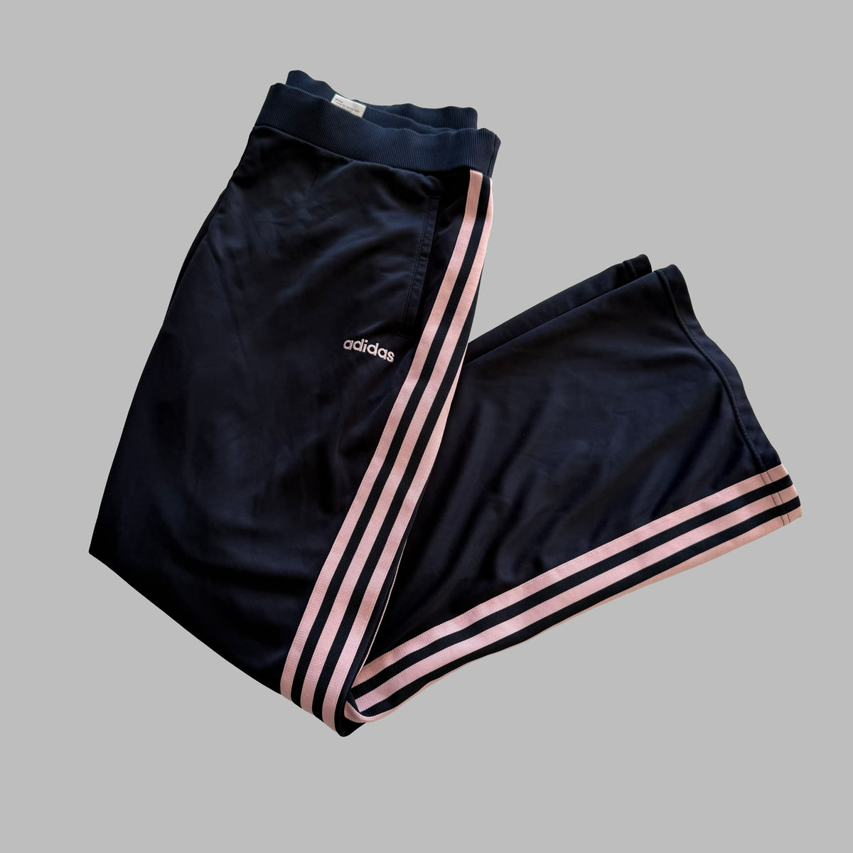 Y2K Adidas Three Stripe Active Track Pants - M