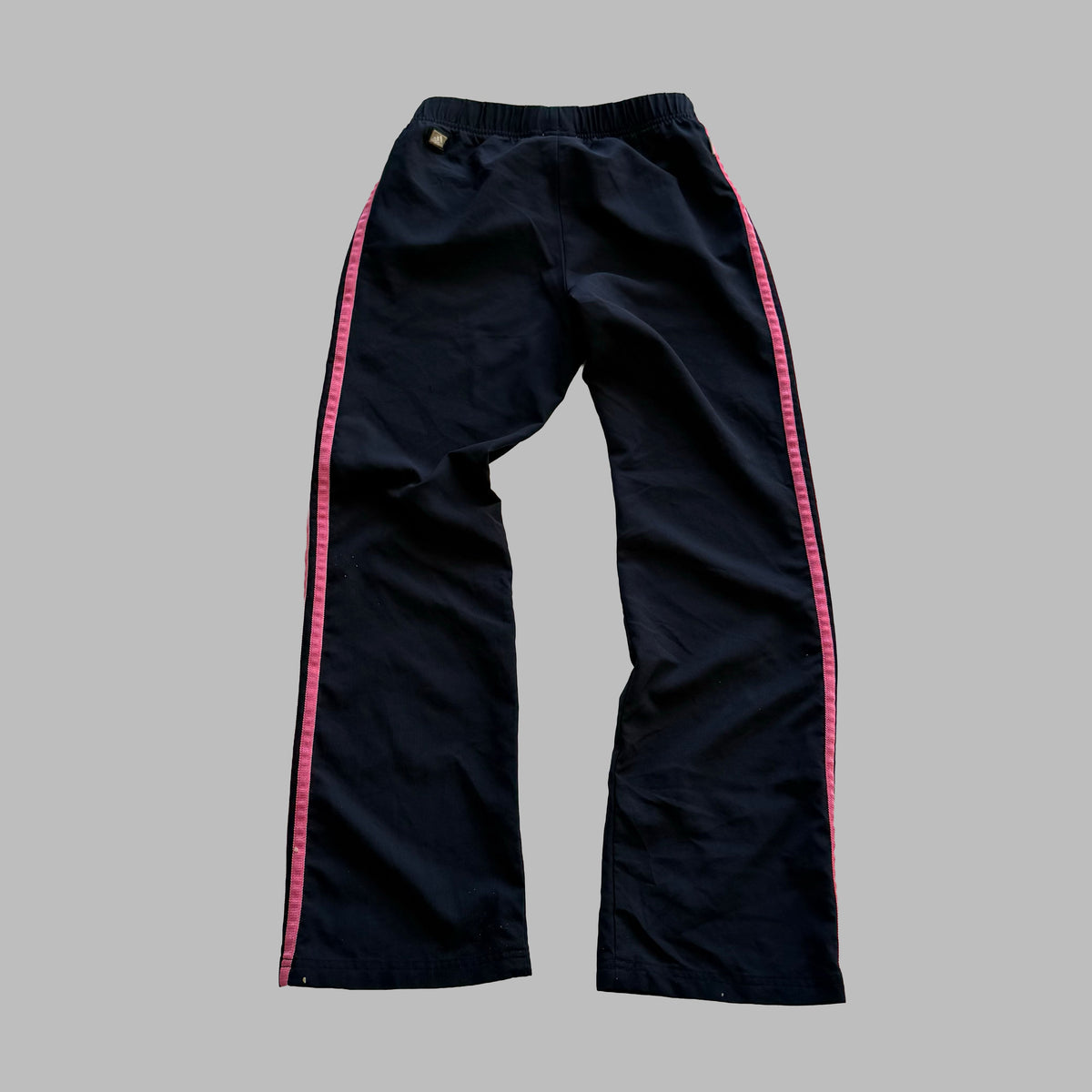 Y2K Adidas Three Stripe Straight Leg Track Pants - S