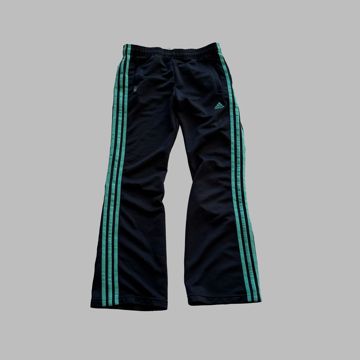 Y2K Adidas Three Stripe Active Track Pants - S