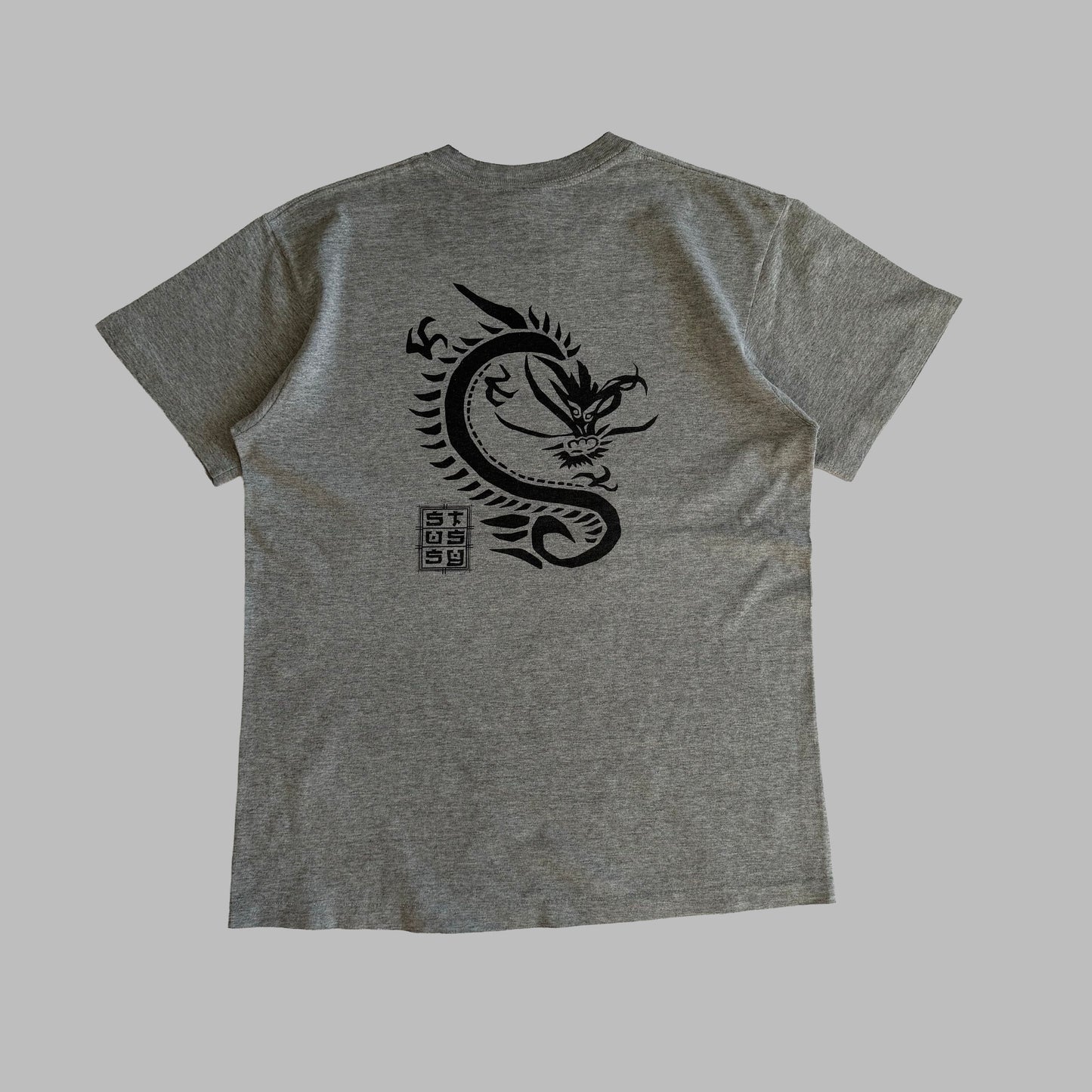 90s Stussy Dragon T-Shirt - Medium