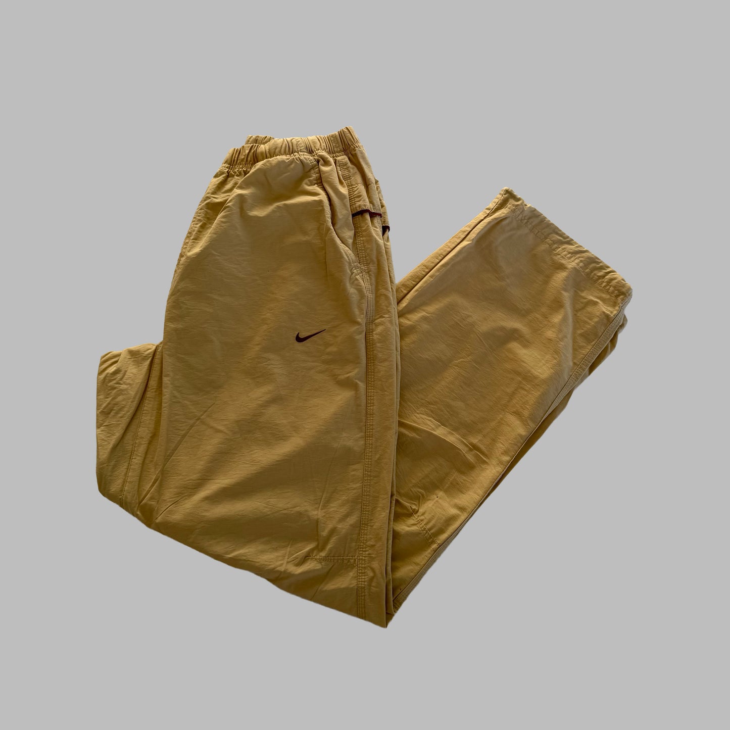 Y2K Nike Minimal Wide Leg Track Pants - L