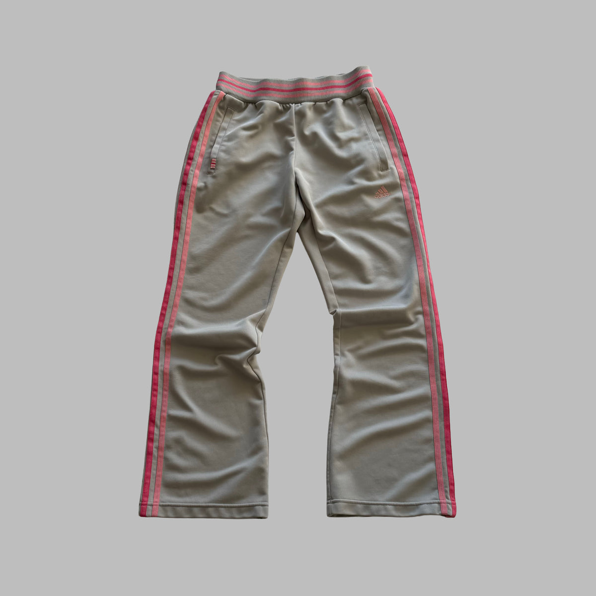Y2K Adidas Three Stripe Active Track Pants - S