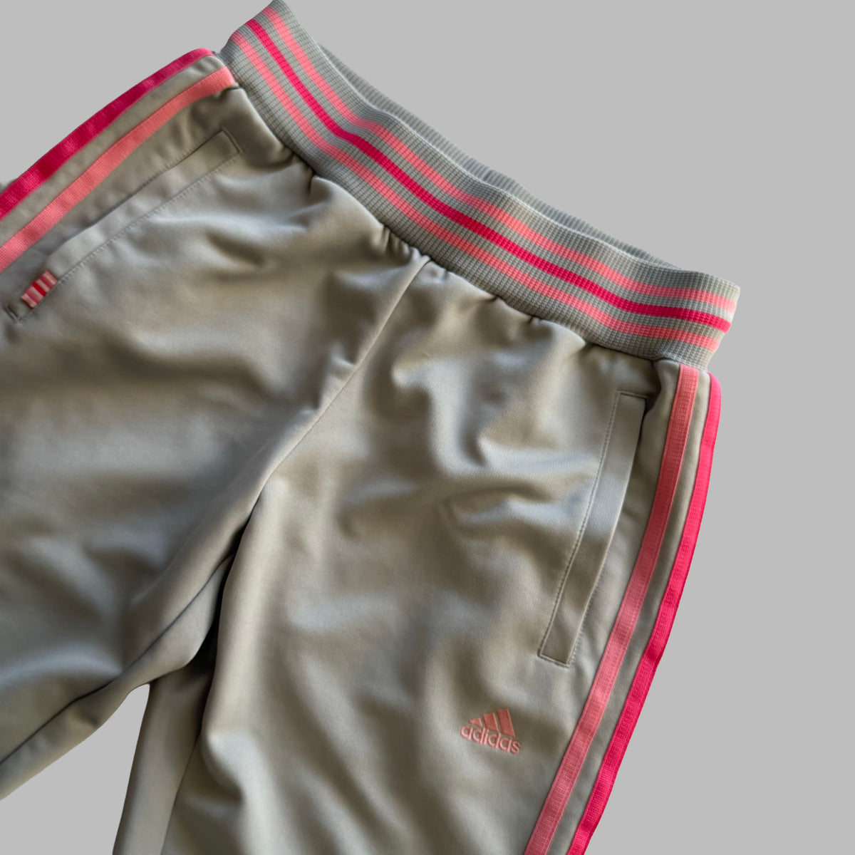 Y2K Adidas Three Stripe Active Track Pants - S