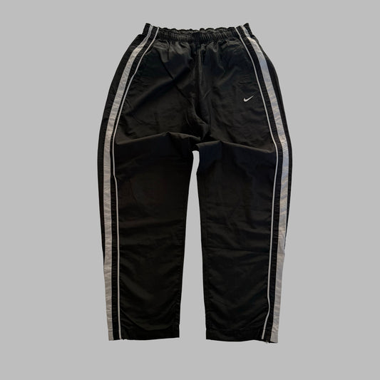 Y2K Nike Wide Leg Striped Track Pants - L