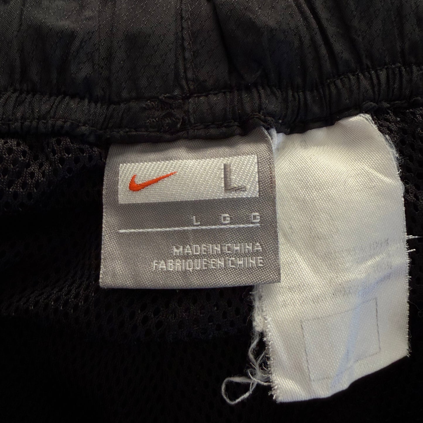Y2K Nike Wide Leg Striped Track Pants - L