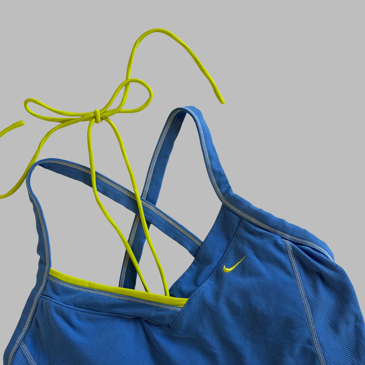 Y2K Nike Cross Back Activewear Top - S