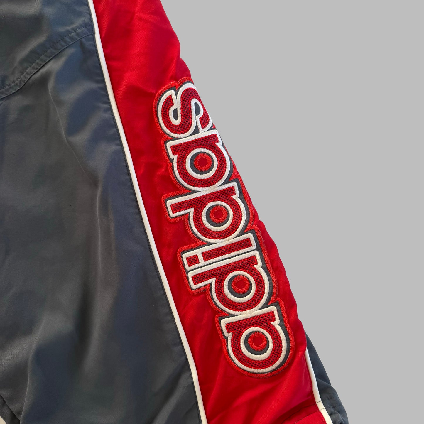 Y2K Adidas Spell Out Baggy Track Pants - XL