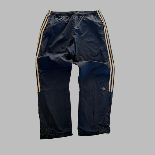 90s Adidas Three Stripe Baggy Track Pants - XL