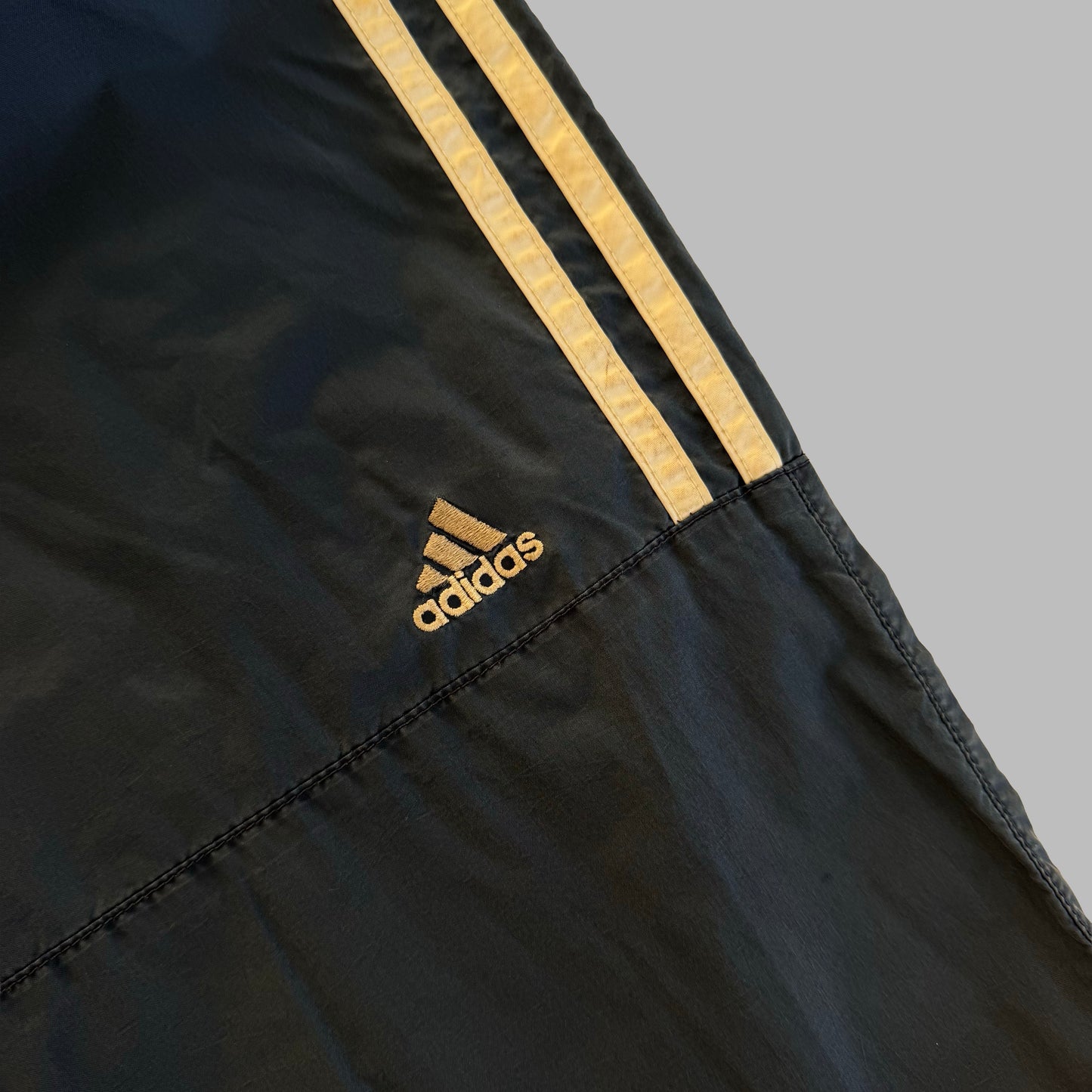 90s Adidas Three Stripe Baggy Track Pants - XL