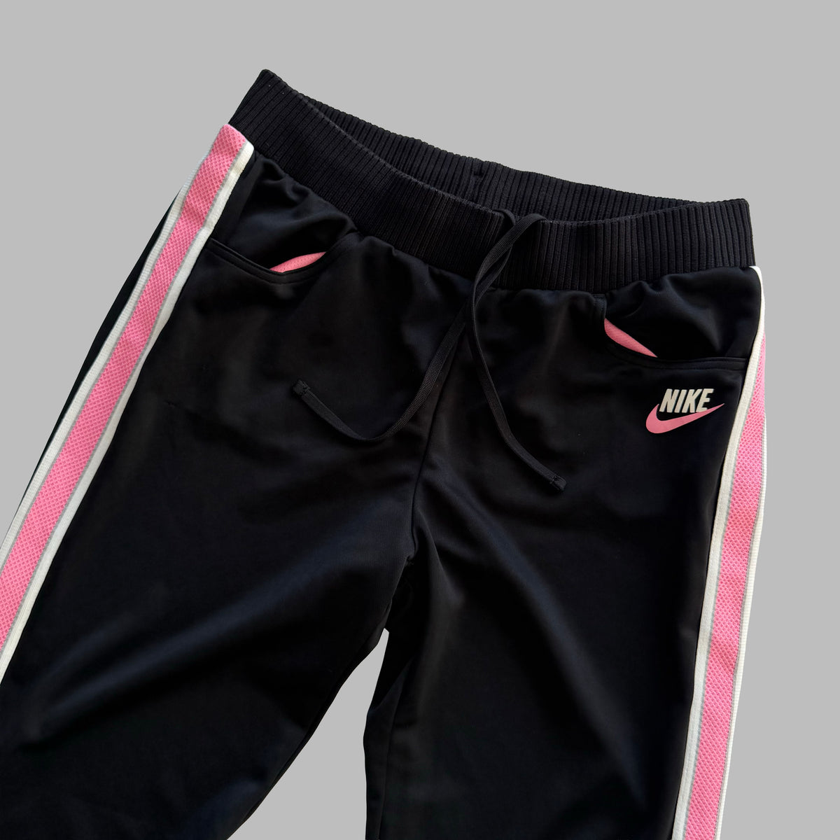 Y2K Nike Striped Active Track Pants - S