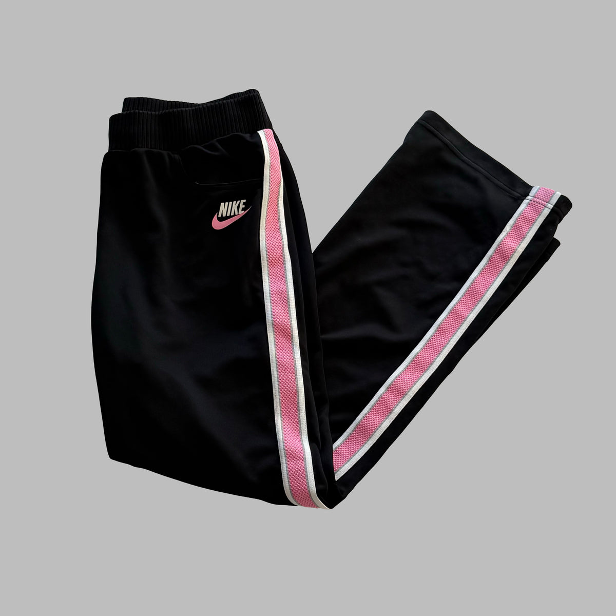 Y2K Nike Striped Active Track Pants - S