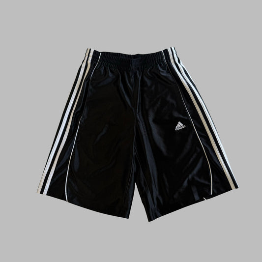 Y2K Adidas Three Stripe Basketball Shorts - L