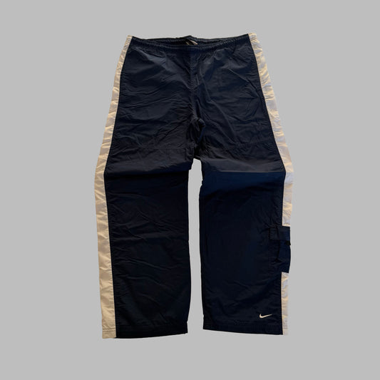 Y2K Nike Wide Leg Striped Pants - XL