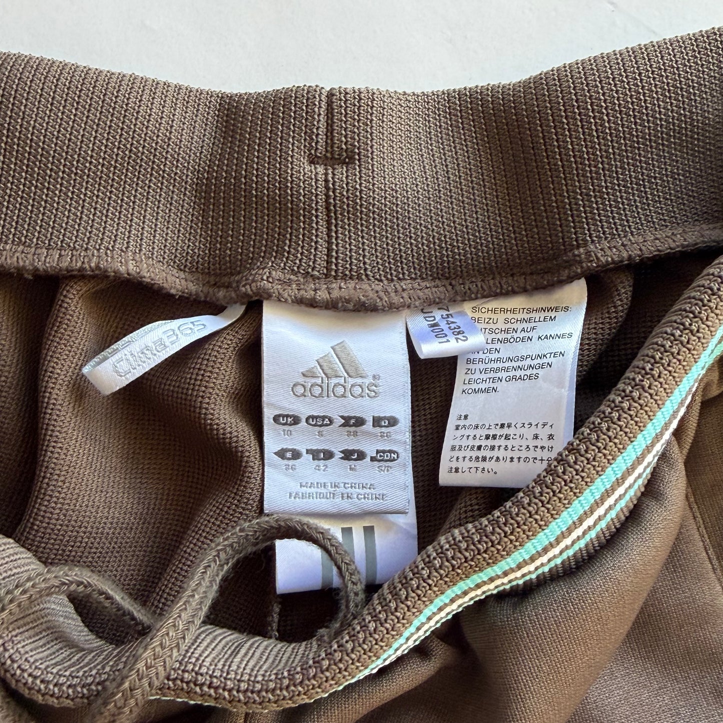 Y2K Adidas Three Stripe 3/4 Length Active Track Pants - XS/S