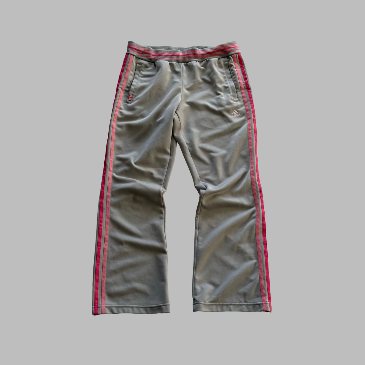 Y2K Adidas Three Stripe Active Track Pants - M
