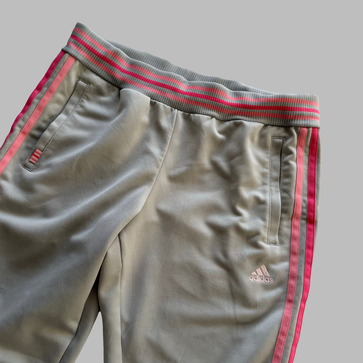 Y2K Adidas Three Stripe Active Track Pants - M