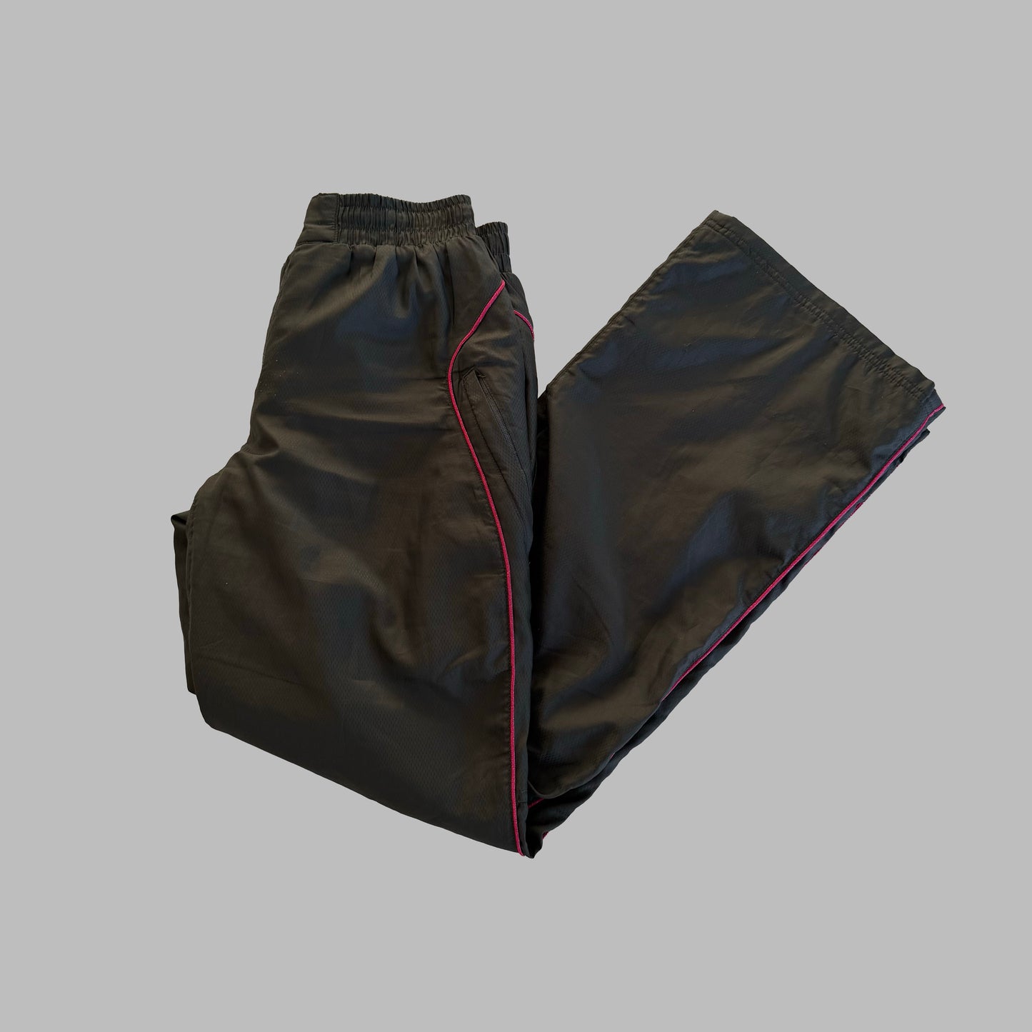 Y2K Oakley Striped Wide Leg Track Pants - S