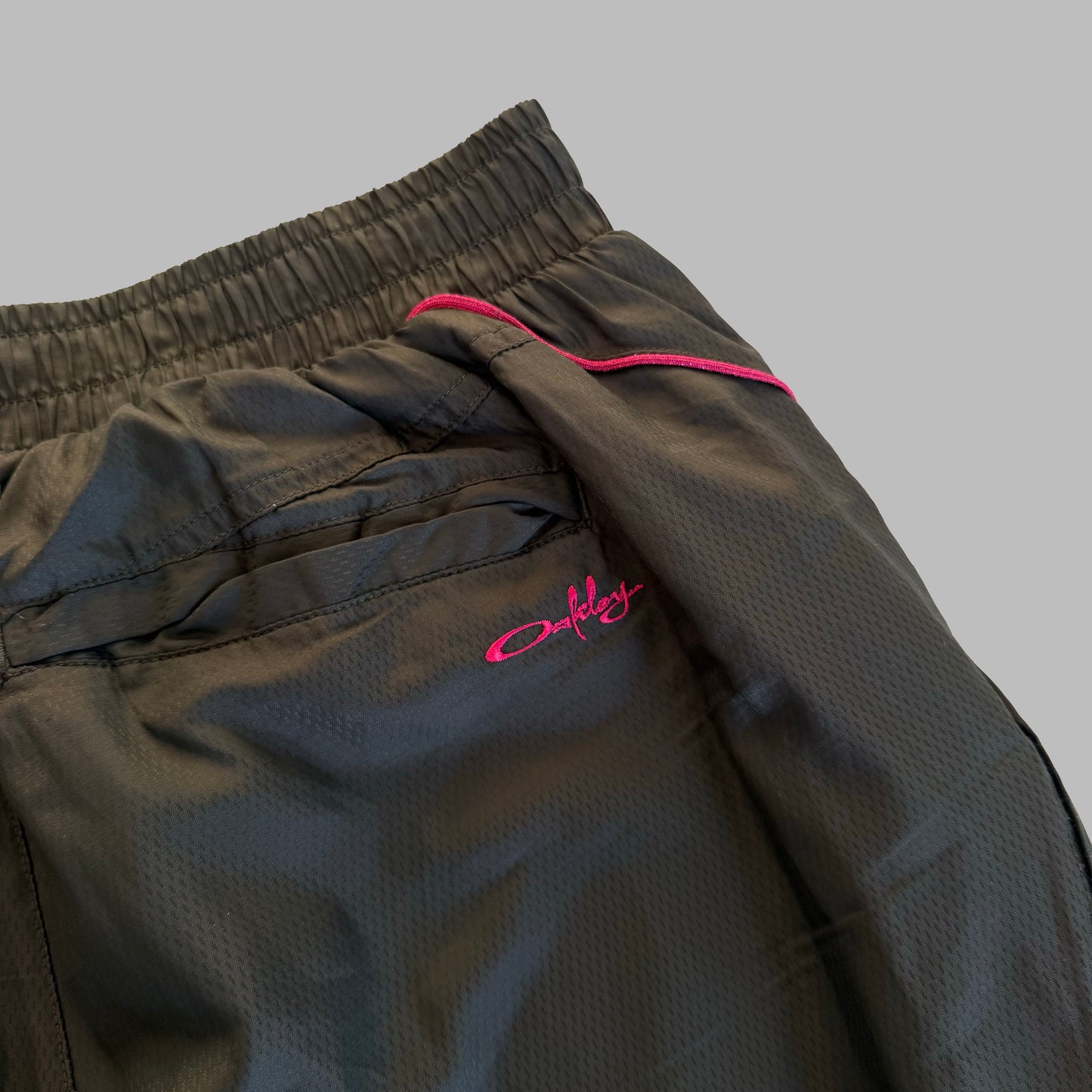 Y2K Oakley Striped Wide Leg Track Pants - S