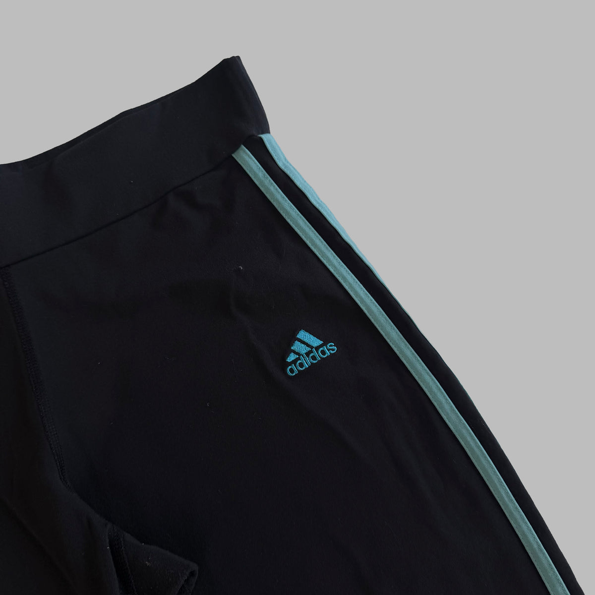 Y2K Adidas Three Stripe Wide Leg Activewear Pants - M/L