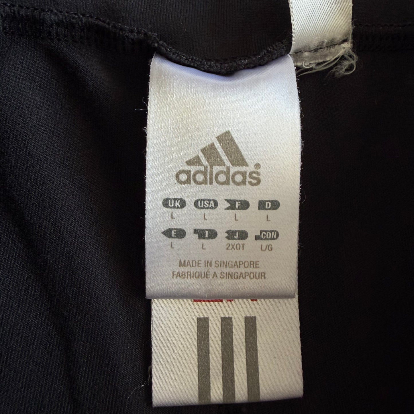 Y2K Adidas Three Stripe Wide Leg Activewear Pants - M/L