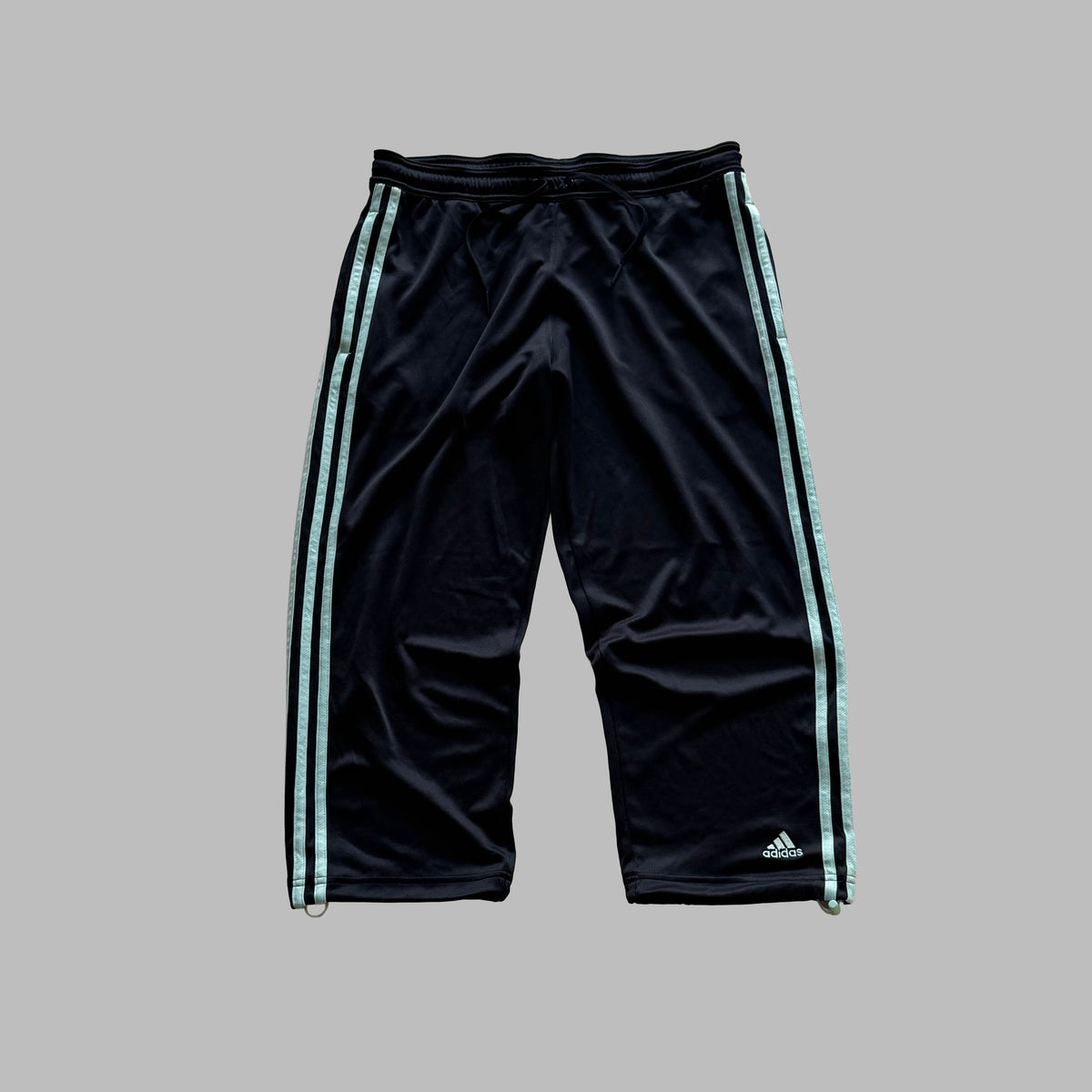Y2K Adidas Three Stripe 3/4 Track Pants - S