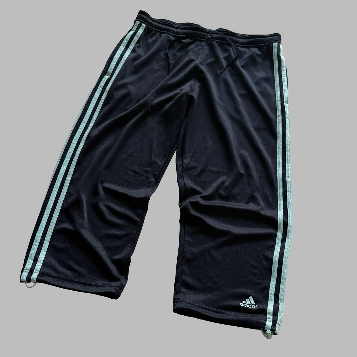 Y2K Adidas Three Stripe 3/4 Track Pants - S