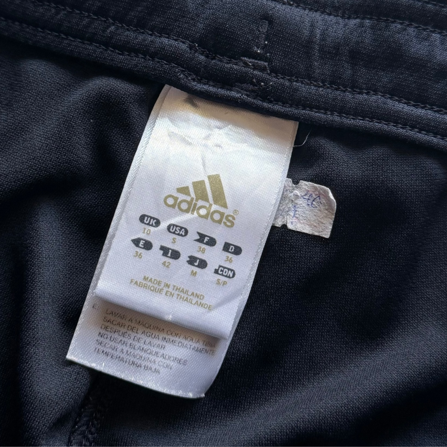 Y2K Adidas Three Stripe 3/4 Track Pants - S