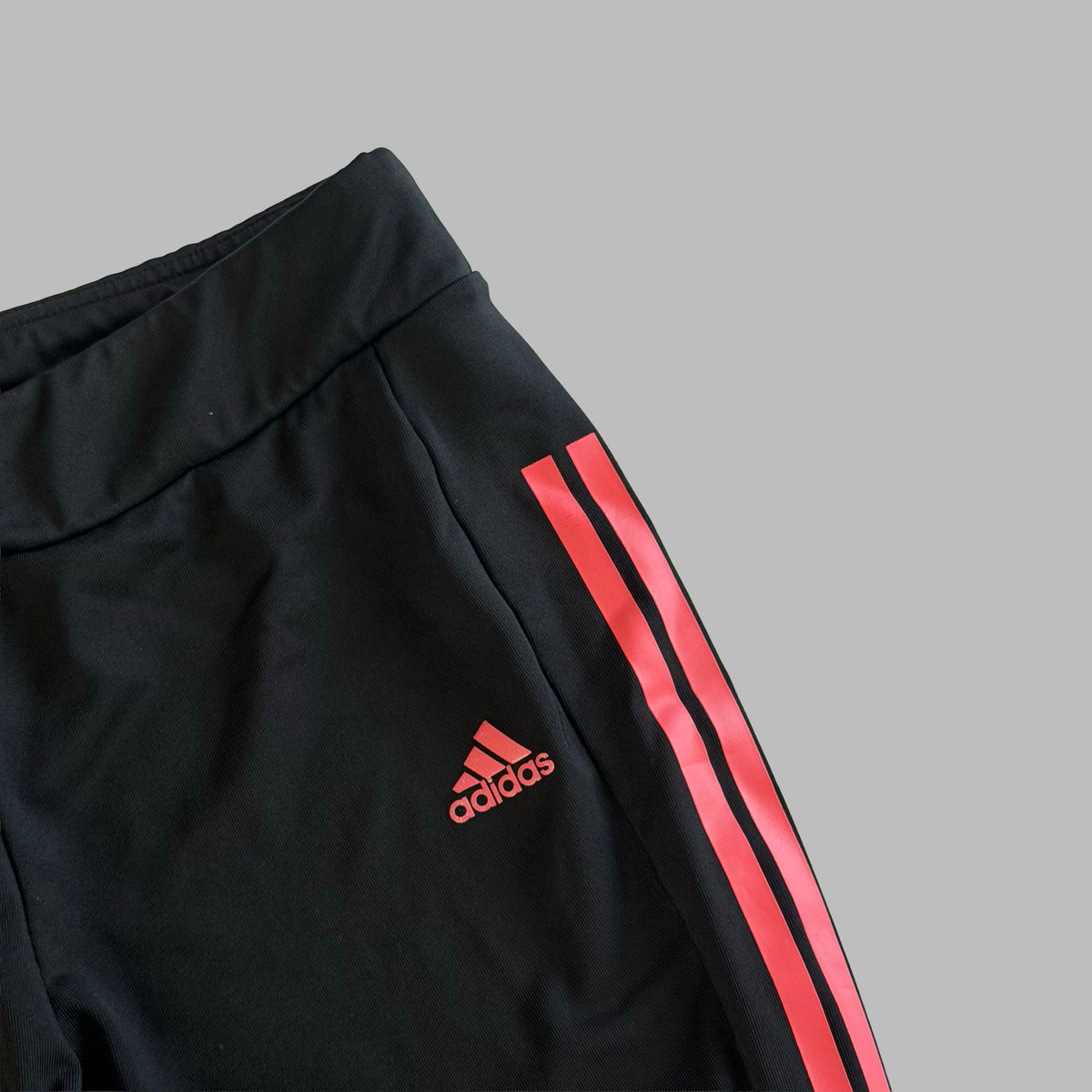 Y2K Adidas Three Stripe Activewear Capris - S