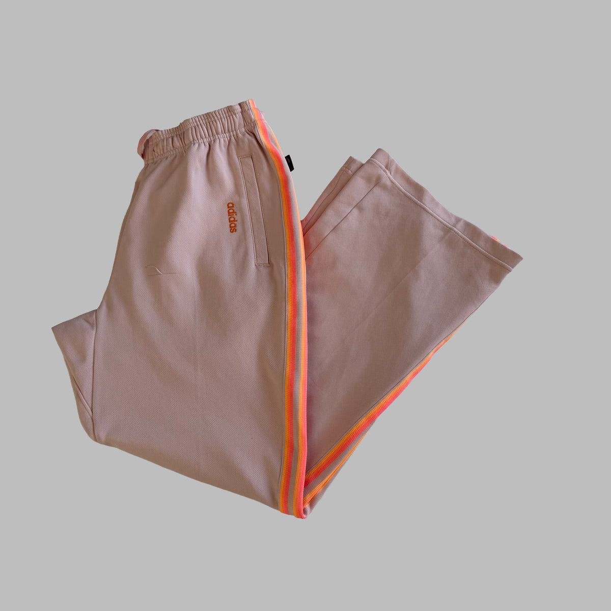 Y2K Adidas Three Stripe Active Track Pants - S