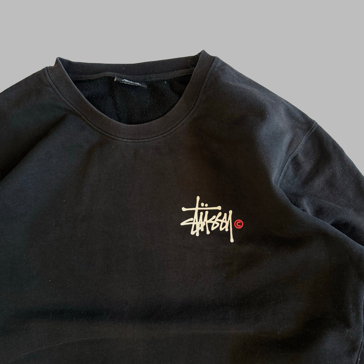 00s Stussy Spell Out Sweatshirt - Large