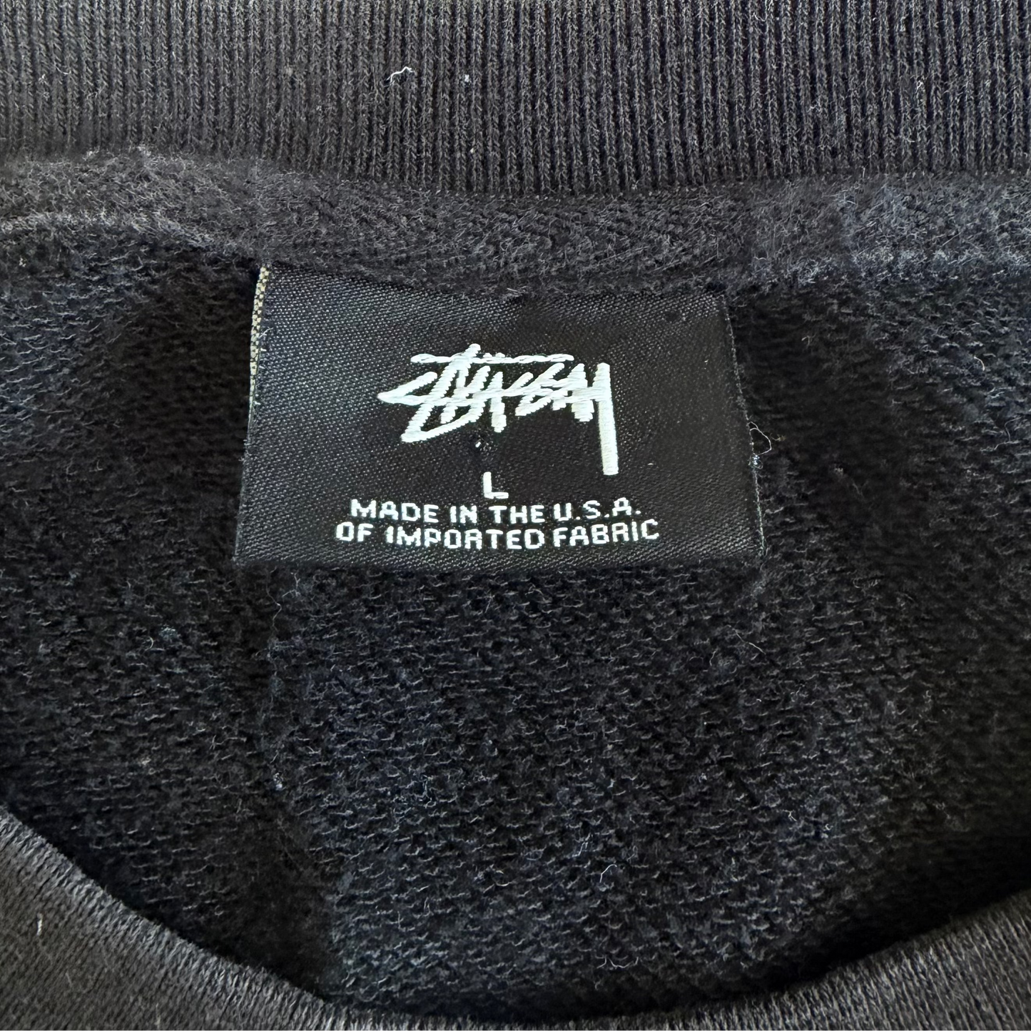 00s Stussy Spell Out Sweatshirt - Large