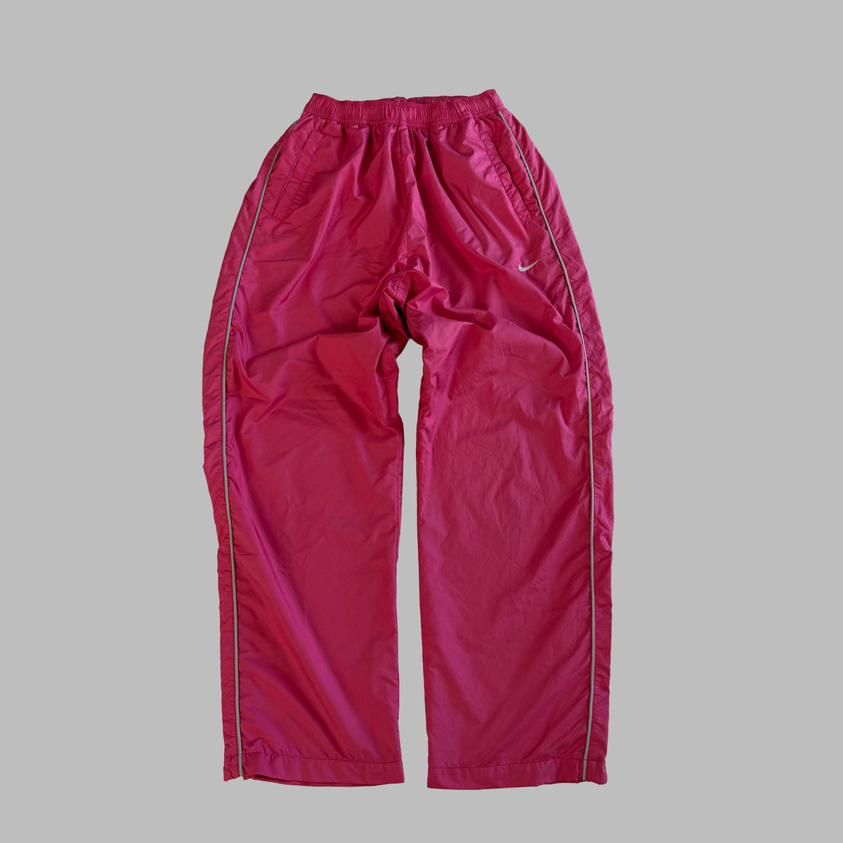 Y2K Nike Striped Wide Leg Track Pants - XS