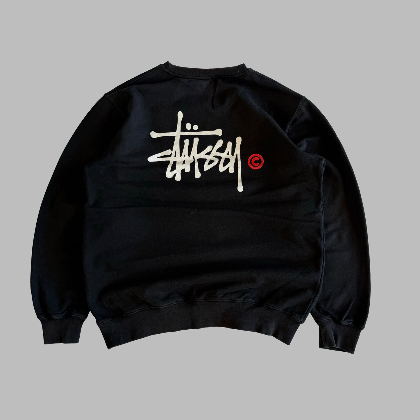 00s Stussy Spell Out Sweatshirt - Large