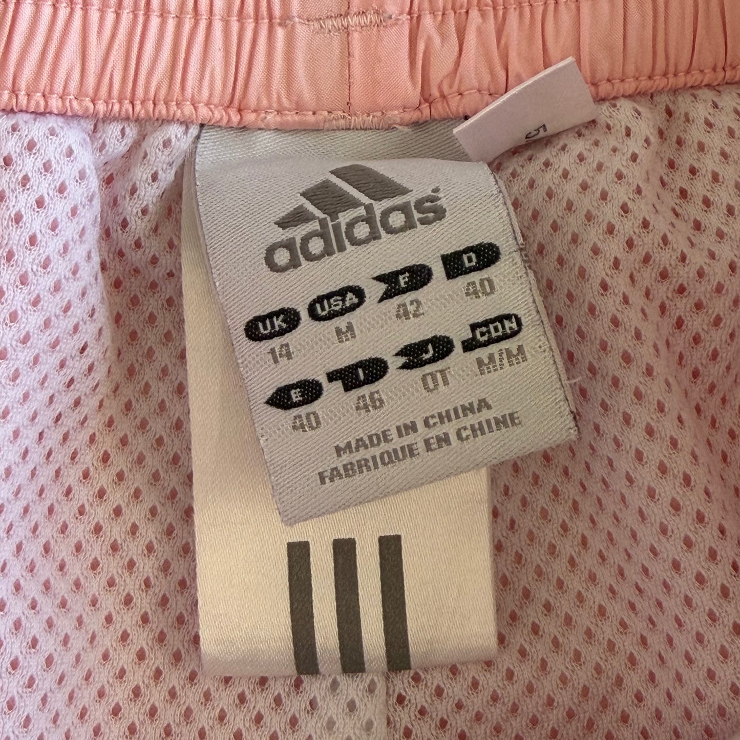 Y2K Adidas Three Stripe Wide Leg Track Pants - M