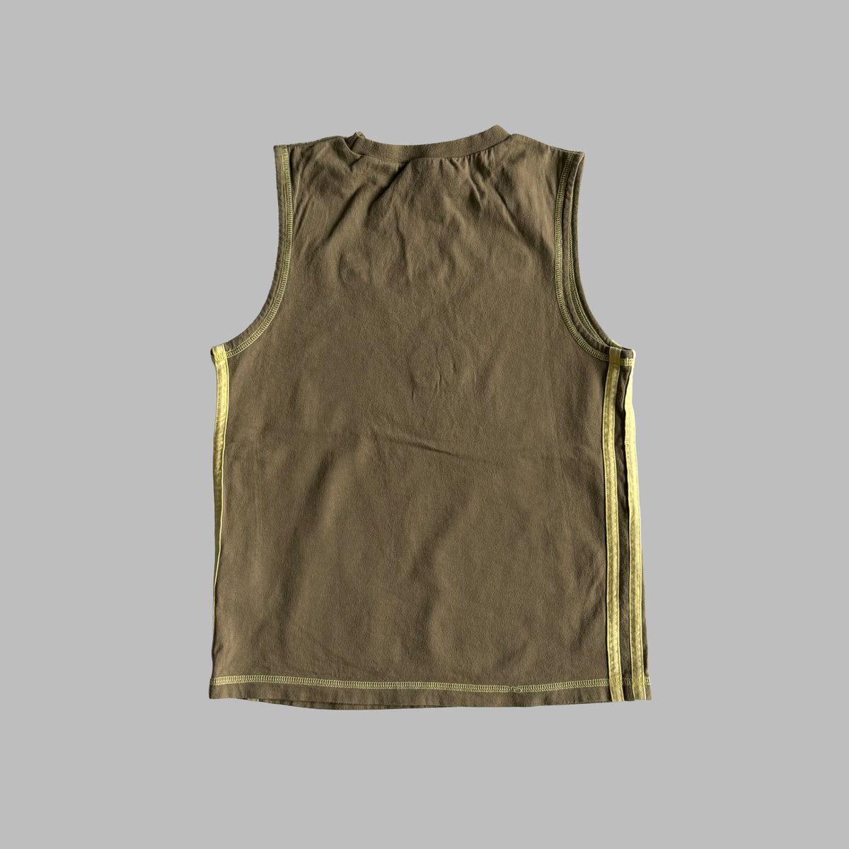 Y2K Adidas Spell Out Fitted Tank - S